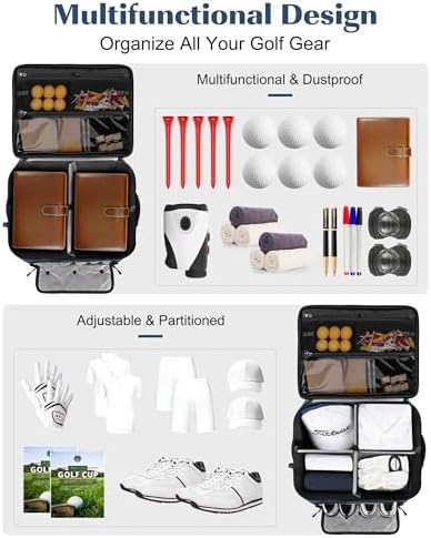 Golf Trunk Organizer, 2-Layer Storage with Golf Accessories - Image 2