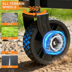 Collapsible Wagon Cart with All-Terrain Wheels, 380LBS Capacity - Image 4