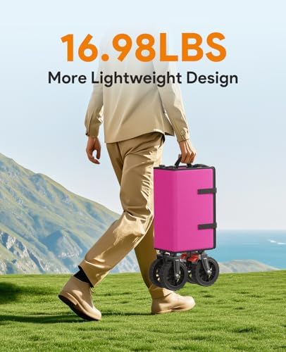 180L Wagons Carts Foldable with Wheels and Brakes for Camping Grocery - Image 3