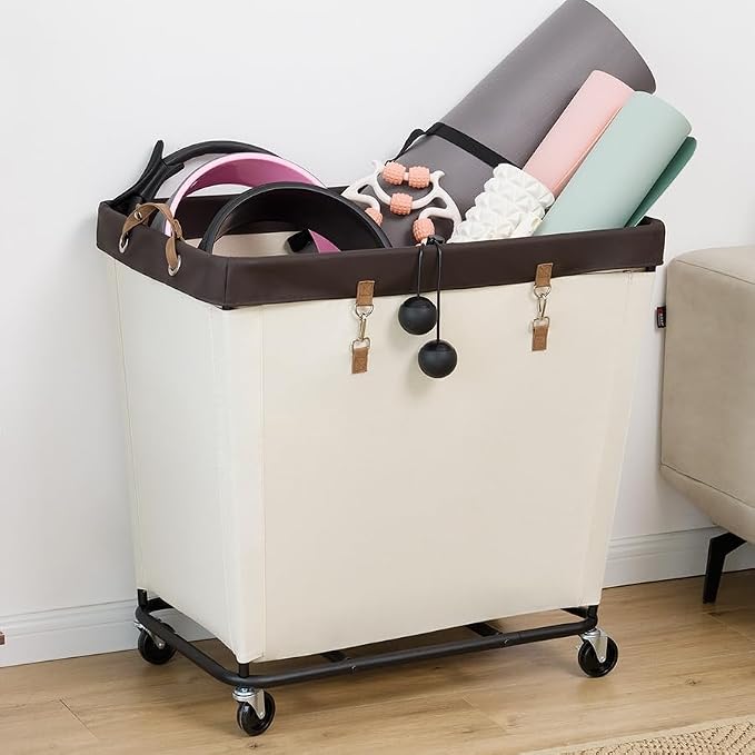 StorageWorks 320L Laundry Basket with Wheels, Rolling Hampers for Clothing - Image 7