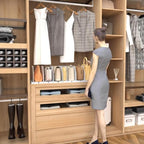SPACEKEEPER Shelf Divider for Closet, Adjustable Purse Organizers, White - Image 6
