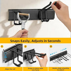 GRENPRO 49.5 Inch Garage Tool Organizer, 6 Double-layer Hooks, Holds 440lbs - Image 6