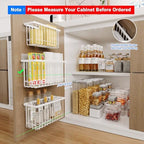 MUSTORN 3 Pack Adhesive Cabinet Door Organizer, Lid Organizers Inside Cabinet Food Container/Tumbler Lid Organizer and Storage Cup Lids Holder for Kitchen & Bathroom Wall Mounted(White) - Image 2