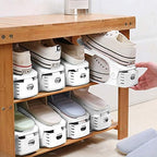 Neprock Shoes Organizer for Closet, Shoe Rack Organizador De Zapatos for Closet Organization, Shoe Slots Organizer Shoe Storage Shoe Holder Space Saver for Entryway(36-Pack)(White) - Image 5