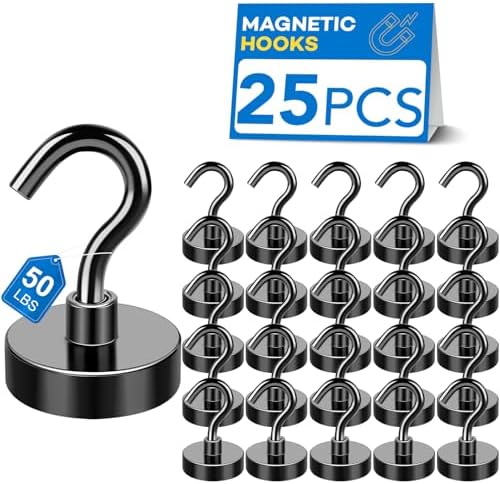 LOVIMAG Magnetic Hooks for Cruise Essentials 2026 Cabins Door 25 Pack-50LBS by LOVIMAG