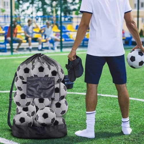 BROTOU Extra Large Mesh Ball Bag, Drawstring Socce Bag for Coach - Image 7
