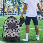 BROTOU Extra Large Mesh Ball Bag, Drawstring Socce Bag for Coach - Image 7