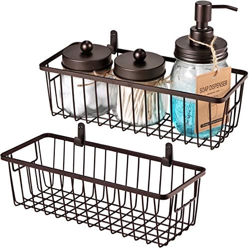 SheeChung Metal Wire Basket, Small Storage Baskets for Bathroom Kitchen by SheeChung