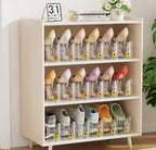 FENRUNXU Shoe Slots Organizer for Closet, Shoe Stacker Organizer Double Layer Stack Shoe Rack, Shoe Display Shelf 50% Space Saver Storage Holder for Closet, 24 PACK - Image 6