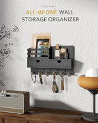 Rebee Vision Key Holder Wall Mount with 6 Key Hooks for Home Decor, Black - Image 2