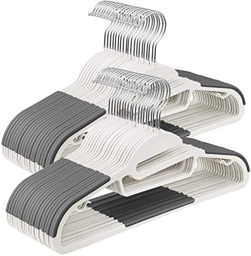 SONGMICS 50 Pack Coat Hangers, Heavy-Duty Plastic Hangers, U-Shaped Opening by Unknown