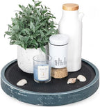 EOSAHR Non-Skid Lazy Susan Organizer, Rotating Tray for Table Top, Blue by EOSAHR