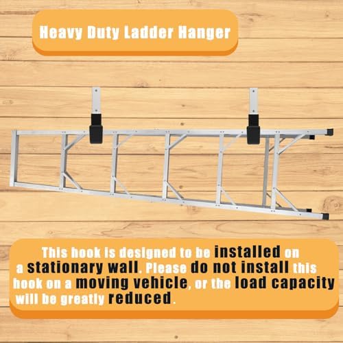 Heavy Duty Wall Mount Hooks, Ladder Hangers for Garage Storage, 6 M - Image 4