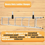 Heavy Duty Garage Utility Hooks, Wall Mount Ladder Hangers, 2S - Image 4
