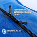 Heavy Duty Blue Moving Bags with Strong Zipper Handles Backpack Straps - Image 5