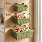 Hanging Wicker-Style Baskets for Kitchen Bathroom Entryway Organizing - Image 5