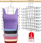 3Pcs Tank Top Hangers Space Saving Hanger Organizer Bra Hangers Silver by Besslly
