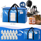 TAILI 8 Pack Blue Extra Large Moving Bags,Storage Bags with Visible Window - Image 6