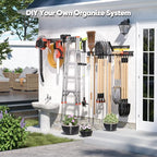 Nacial Heavy Duty Garden Tool Organizer Metal Wall Mount, 64 inches - Image 4
