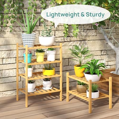 viewcare Small Shoe Rack, 6-Tier Shoe Shelf for Entryway, Bamboo Wood Shoe Rack for Closet & Hallway, Long 17.2IN | Beautiful | Functional | Sturdy | Durable - Image 6