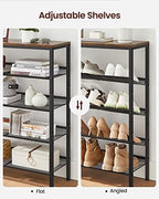 VASAGLE 5-Tier Shoe Rack, Adjustable, Freestanding - Image 6
