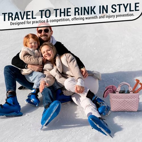 Kami-So Ice Skate Bag Tote | Skate Bag Organizer with Multi-purpose Pockets | Ideal for Water Bottle, Gloves & Accessories - Image 7