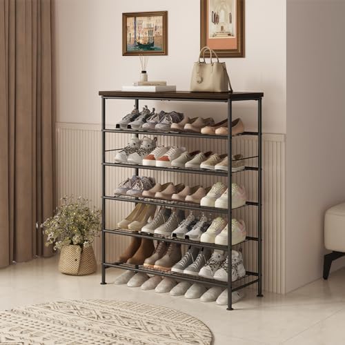 SUOERNUO 6 Tier Shoe Rack Organizer for Closet Shoe Storage for Entryway - Image 2