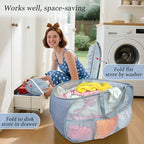 Pop Up Laundry Hamper 2 Pack with Handles & Side Pockets - Image 4