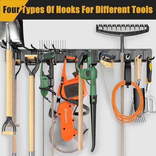 KOFANI 48IN 700LB Heavy Duty Garage Tool Organizer Wall Mount Storage Rack - Image 6