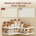 Veken Large Capacity Corner Shower Caddy 6-Pack, Advanced Rustproof Design - Image 5