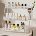 Vintage 3 Tier Bathroom Counter Organizer with Bonus Basket White by Silub
