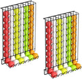 Sunexinlo 2 Pack Golf Ball Holder, Countertop & Wall-Mounted Golf Ball Dispenser, Holds 60 Golf Balls, Metal Wire Display Rack for Home, Office, Indoor Simulator, Club, Driving Range, Black by SunexinloDirect
