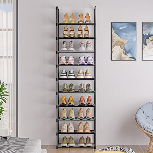 OYREL Sturdy Metal Organizer for Narrow Closets, Shoe Shelf Stand (Pack of 2) - Image 6