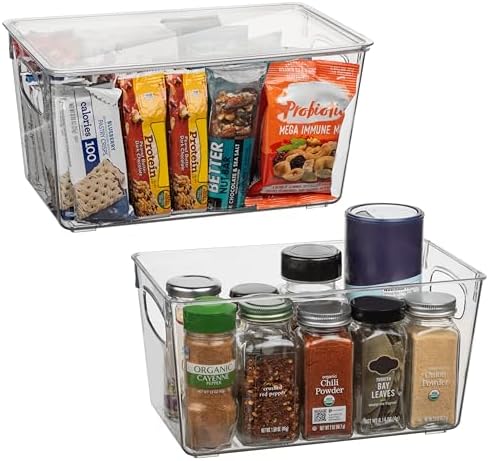 ClearSpace Pantry Storage Bins with Lids for Kitchen & Fridge, 2 Pack by ClearSpace