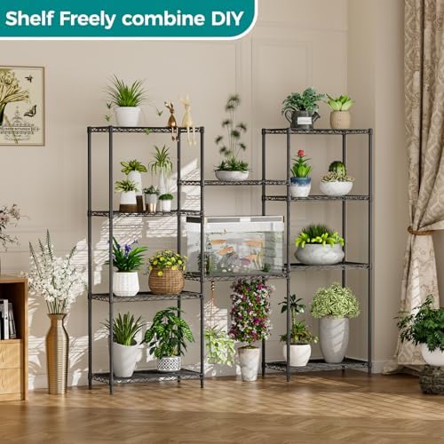 SINGAYE 5 Metal Shelves Wire Shelving Storage Shelf Adjustable Unit Pantry - Image 6