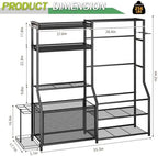 Garage Sports Equipment Organizer, Golf Bag Storage Rack - Image 2