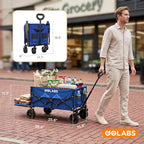 Golabs WA1 Collapsible Folding Wagon Cart, Max 220lb Load, Expands to 100L - Image 7