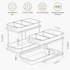 Sevenblue 2-Pack 2-Tier Under Sink Organizer with Pull Out Drawers - Image 6