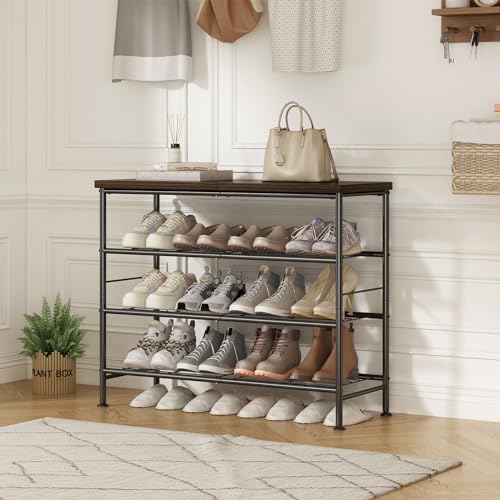 SUOERNUO 4 Tier Shoe Rack Organizer for Closet Shoe Storage for Entryway - Image 4