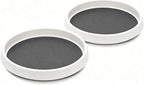 Lazy Susan Turntable Organizer 2 Pack - 10" Rotating Spice Rack Trays by P%C2%A0PRETIRENO