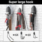 3-H Heavy Duty Garage Hooks, 20 Pack Wall Storage Organizer,Gray - Image 3