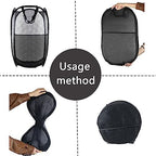 Collapsible Pop Up Laundry Hamper, Extra Large Mesh Foldable Laundry Basket Bag, 28" x 16" x 16", 2 Pack (Black) - Image 3