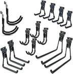 Slatwall Hooks 14 Pack, Heavy Duty Garage Wall Organizer, Multi-Size Hanging Hooks Compatible with Proslat, StoreWALL and HandiWall by ATOOLA