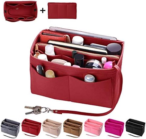 ZTUJO Purse Organizer Insert, Felt Bag Organizer with Metal Zipper, Handbag & Tote Shaper, For Speedy Neverfull Tote, 7 Sizes by ZTUJO