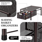 Simple Houseware Stackable Cabinet Basket Drawer Organizer, Bronze - Image 4