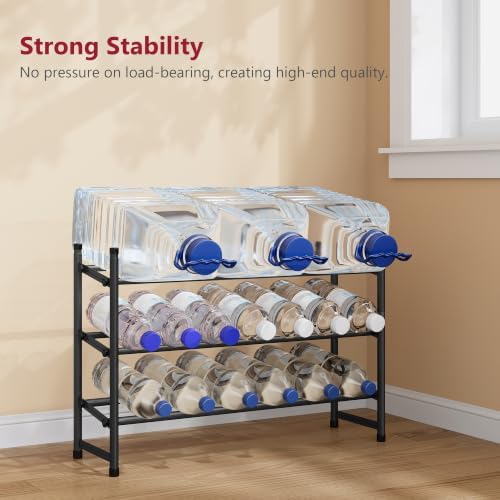 Tajsoon Expandable Shoe Rack for Closet 3 Tier, 28“-41“Stackable, Black - Image 6