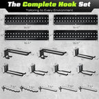 Garage Tool Organizer Wall Mount, 66 Inch Heavy Duty Garage Organization System with 13 Adjustable Hooks, Garden Tool Storage Rack for Garage, Yard & Shed, Holds Up to 520 lbs - Image 5