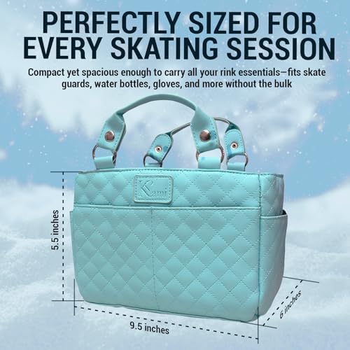 Kami-So Ice Skate Bag Tote | Skate Bag Organizer with Multi-purpose Pockets | Ideal for Water Bottle, Gloves & Accessories - Image 4