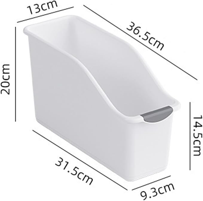 2 Pack Tall Under Sink Organizer with Wheels, Roll Out Plastic Organizer Bins with Handle for Kitchen, Bathroom and Pantry, Multi-purpose Freezer Organization, Kitchen Organizers and Storage - Image 2