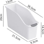2 Pack Tall Under Sink Organizer with Wheels, Roll Out Plastic Organizer Bins with Handle for Kitchen, Bathroom and Pantry, Multi-purpose Freezer Organization, Kitchen Organizers and Storage - Image 2